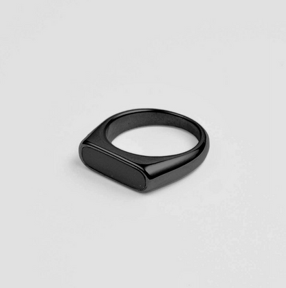 Arc Signet [Black] Ring